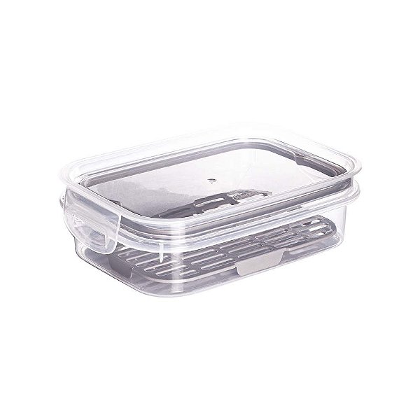 Pote Trava Mais com Escorredor 500ml Plasutil Ref.14301