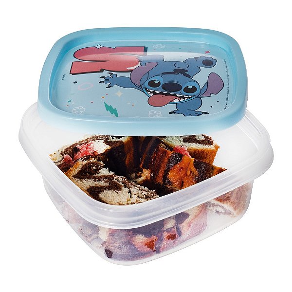 Pote de Plástico Clic Stitch 580ml Plasutil Ref.17122