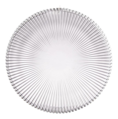 Prato de Vidro Raso 25,5cm Graffiato Hauskraft Ref.PRATO94