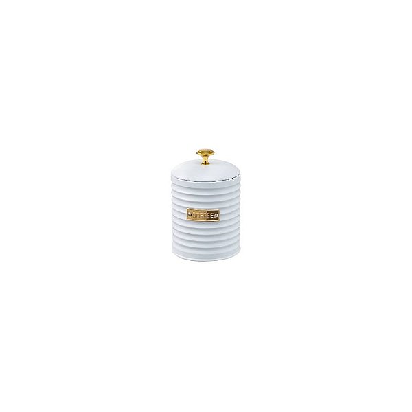 Porta Café de Metal com Tampa Friso Branco Paramount Ref.4338