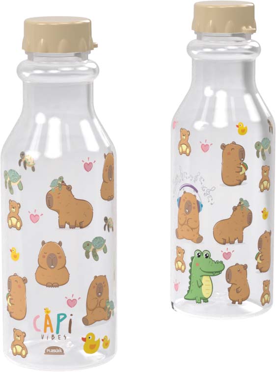 Garrafa Retrô Capivara 500ml Plasutil Ref.7960