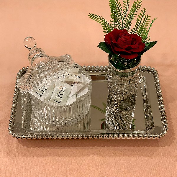 Potiche de Cristal Carrossel 10,5x12,5cm Lyor Ref.7007