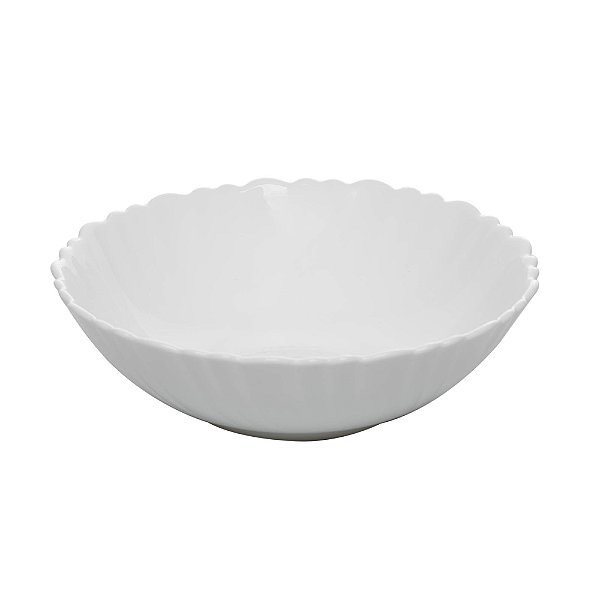 Bowl Nevada Branco em Vidro Opalino 12,5cm Lyor Ref.220989