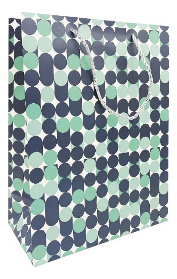 Sacola de Presente Formas Geométricas 19,4x8,6x27cm Tokyo Design Multiart Ref.SAC0090 Estampa n.5
