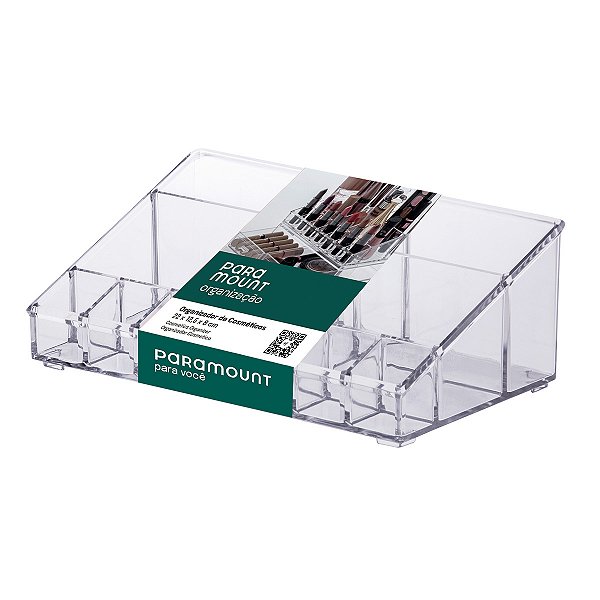 Organizador de Cosméticos com Divisórias Elegance 22x12,5x8cm Paramount Ref.1089