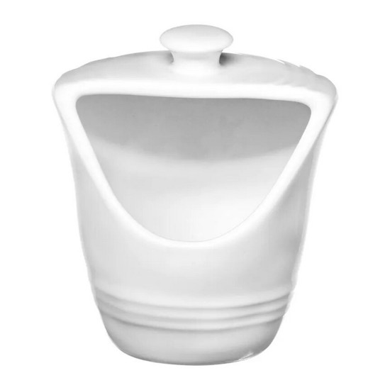 Saleiro de Porcelana Stone Branco 185ml Hauskraft Ref.PCLN177/BR