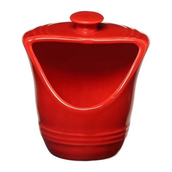 Saleiro de Porcelana Stone Vermelho 185ml Hauskraft Ref.PCLN177/VM