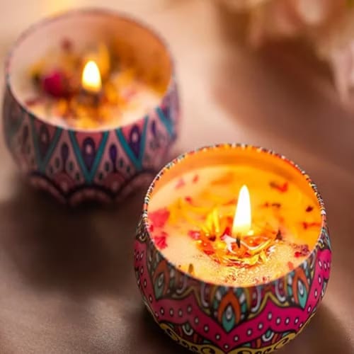 Vela Aromática Premium Mandala 60g com Essência Exclusiva