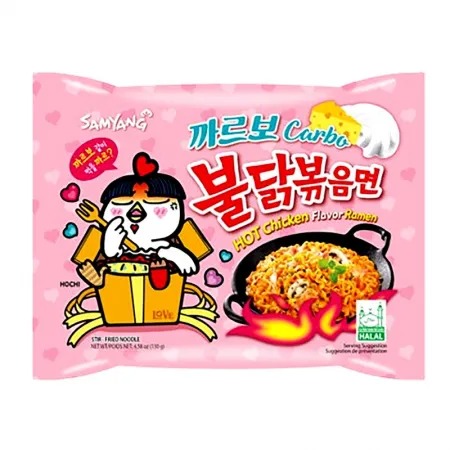 Hot Chicken Flavor Ramen Carbonara - Macarrão Instantâneo 130g