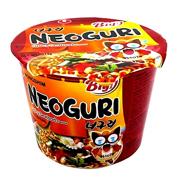 Neoguri Spicy Seafood Big Bowl - Macarrão Instantâneo 114g