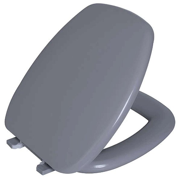 Tampa de Vaso Assento Sanitário Almofadado Astra Thema Cinza Claro para bacia Incepa
