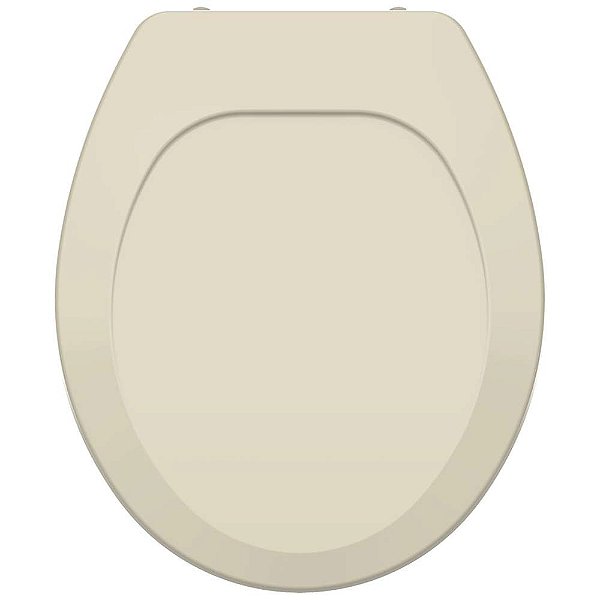 Assento Plástico Universal Creme para vaso Deca