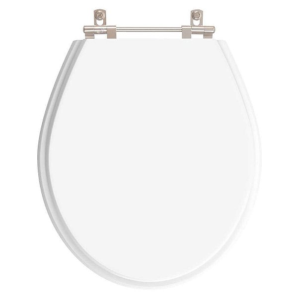 Assento Sanitário em MDF Angra Branco para bacia Ideal Standard
