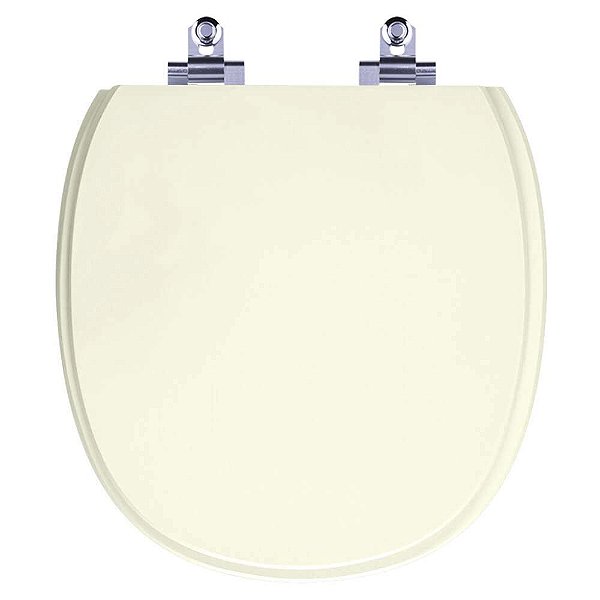 Assento Sanitário Laqueado Soft Close Massima Biscuit (Bege Claro) para vaso Incepa