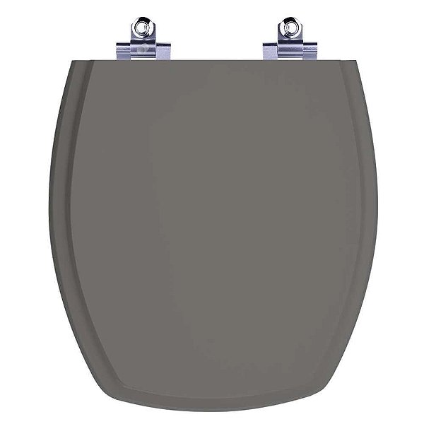 Assento Sanitário Laqueado Soft Close Thema Cinza Ambar (Cinza Escuro) para vaso Incepa