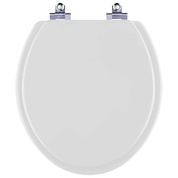 Assento Sanitário Laqueado Soft Close Saveiro Cinza Prata (Cinza Claro) para vaso Celite