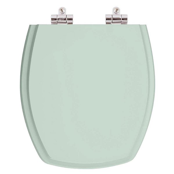 Assento Sanitario Poliester com Amortecedor Thema Verde Agua para Vaso Incepa