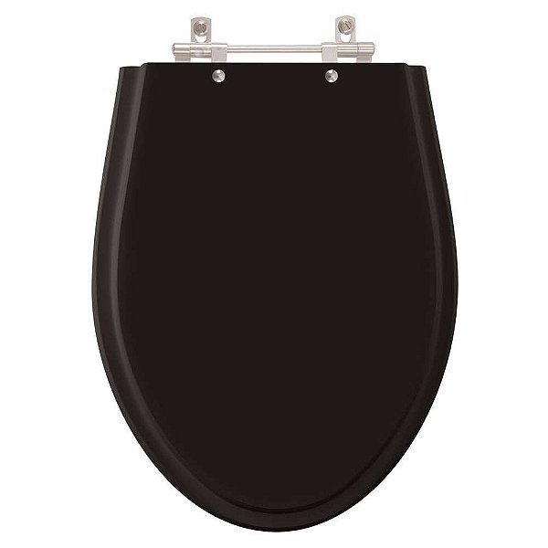 Assento Sanitário Alpinia Preto para vaso Fiori