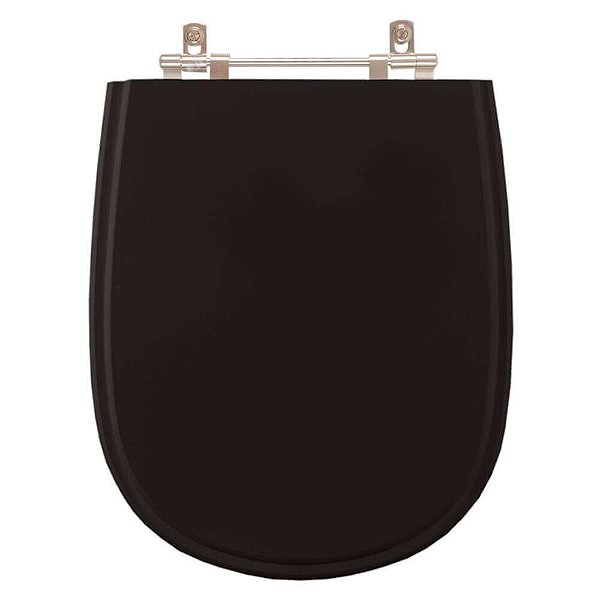 Assento Sanitário Paris Preto para vaso Ideal Standard