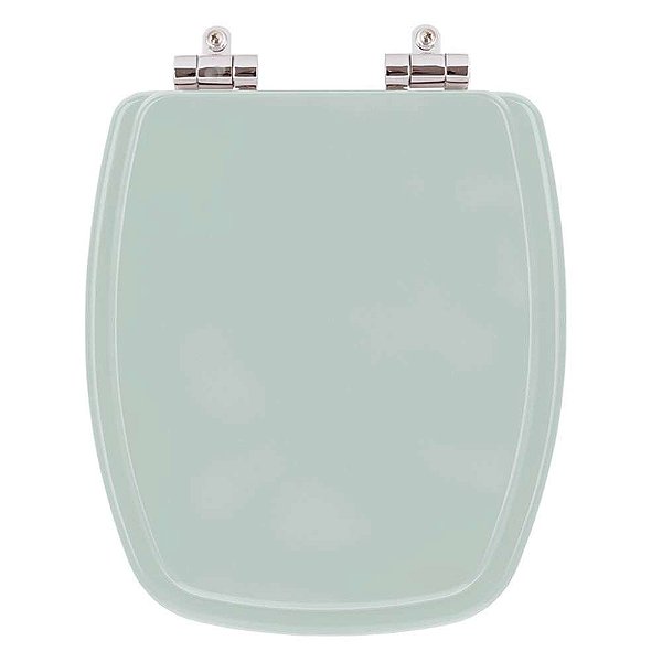 Assento Sanitário Poliester Soft Close Laguna Verde Agua (Verde Claro) para vaso Hervy