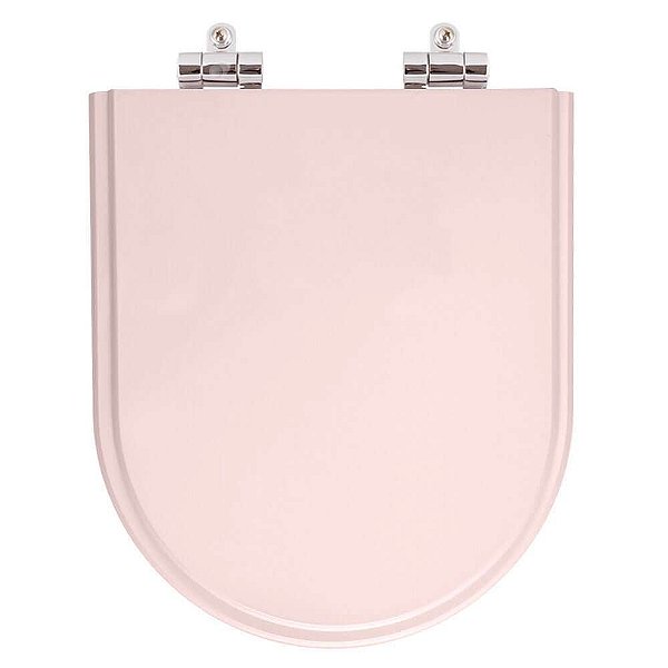 Assento Sanitário Poliester Soft Close Valentina Rose para vaso Hervy