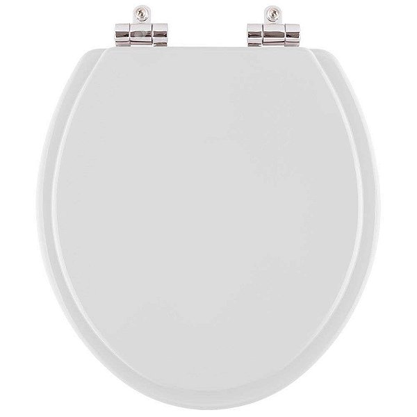 Assento Sanitário Poliester Soft Close Angra Sterling Silver (Cinza Claro) para vaso Ideal Standard