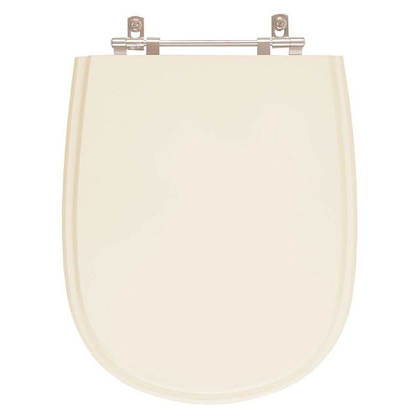 Assento Sanitario Poliester Paris Bone (Bege Claro) para vaso Ideal Standard