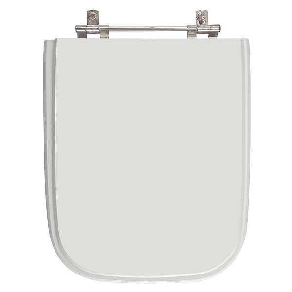 Assento Sanitário Poliester Tivoli Cinza Claro para vaso Ideal Standard