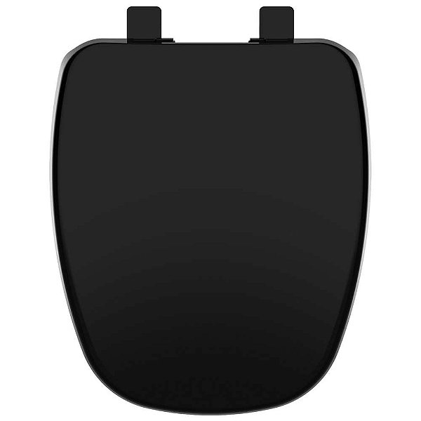 Assento Sanitário Termofixo Soft Close Monte Carlo Preto para vaso Deca