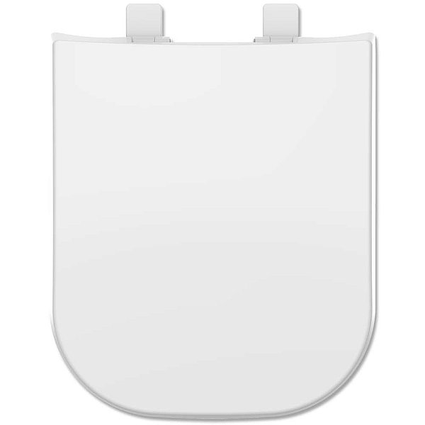 Assento Sanitário Polipropileno Soft Close Quadra Branco para vaso Deca