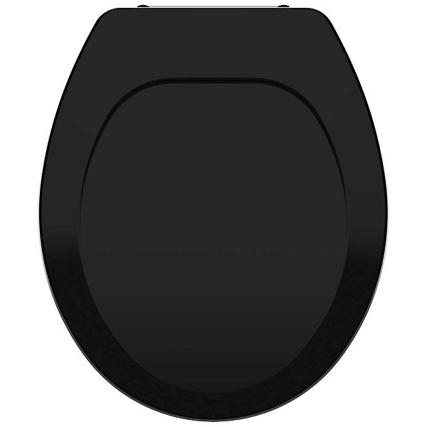 Assento Plástico Universal Preto para vaso Deca