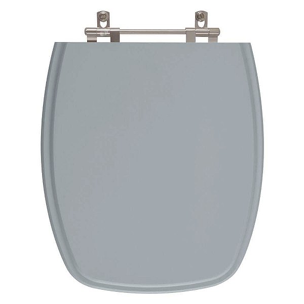 Assento Sanitário Poliester Stylus Cinza Perola para vaso Celite