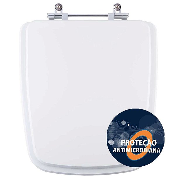 Assento Sanitario Poliester Antibacteriano Boss Branco Para Vaso Incepa
