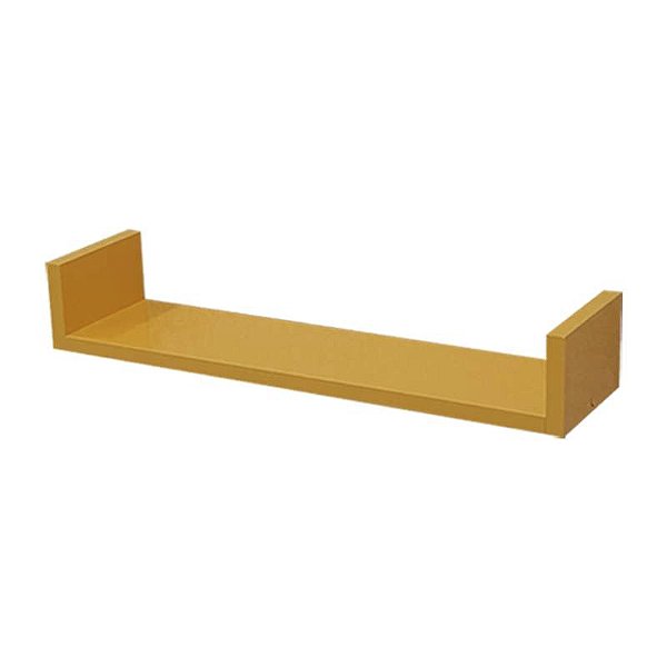 Prateleira U 70 x 20cm Amarela Suporte Invisível