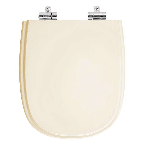Assento Sanitário Poliéster Fechamento Lento Sabatini Areia para vaso Icasa