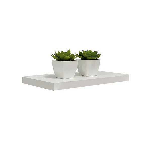 Prateleira 40 x 15cm Branco Espessura 25mm Suporte Invisível