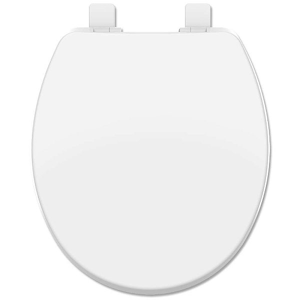 Assento Sanitário Polipropileno Soft Close Universal Oval Solution Branco