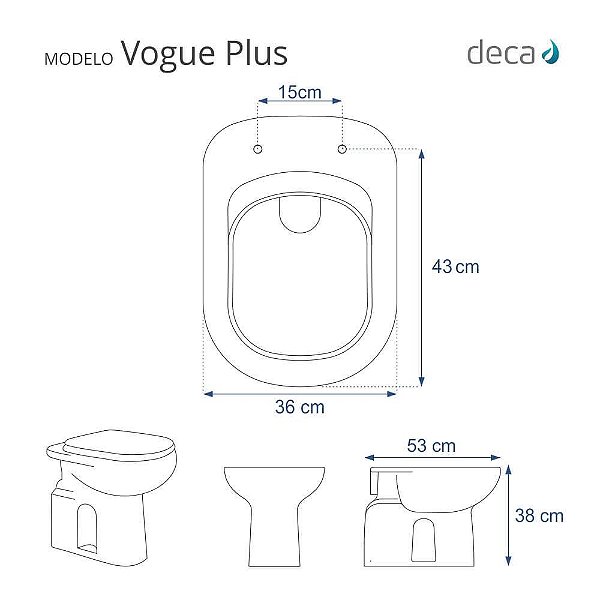 Tampa para Vaso Deca Vogue Plus Preto com Borboleta Amarela