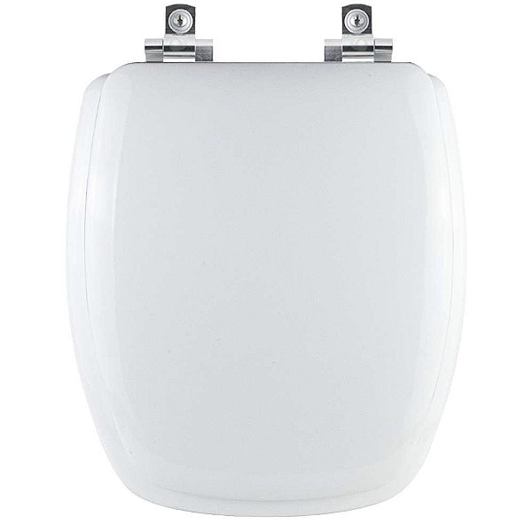 Assento Sanitário Almofadado Soft Close Primula Plus Branco para vaso Fiori