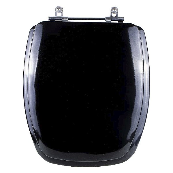 Assento Sanitário Almofadado Stylus Preto para vaso Celite