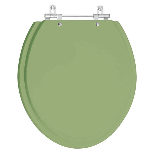 Assento Sanitário Oval Verde Malva Para Bacia Deca