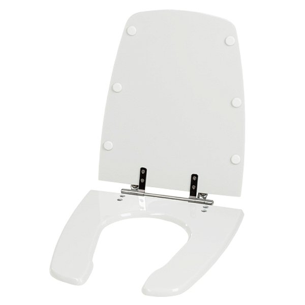Assento Sanitário Poliester Handicapped Branco para vaso Celite