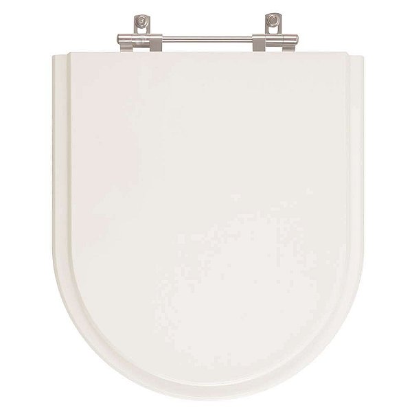 Assento Sanitário Poliester Smart Castanha Bege Fosco para vaso Celite