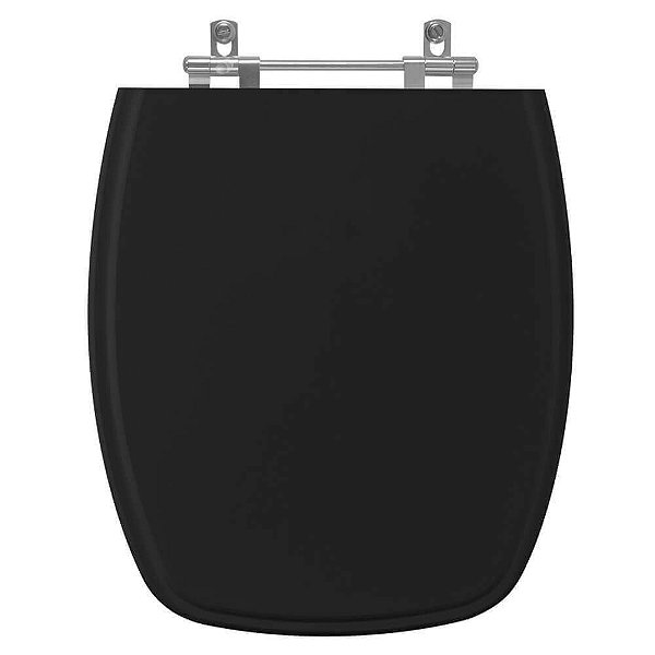 Assento Sanitario Poliester Stylus Preto para vaso Celite
