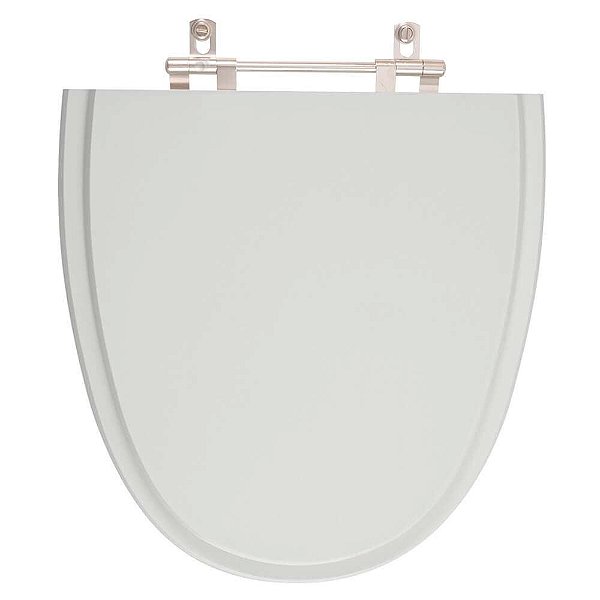 Assento Sanitário Poliester Up Cinza Prata para vaso Celite