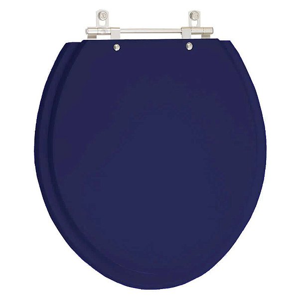 Assento Sanitario Poliester Convencional Oval Cobalto (Azul Escuro)