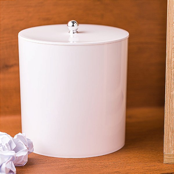Cesto De Lixo Branco 20 x 20cm