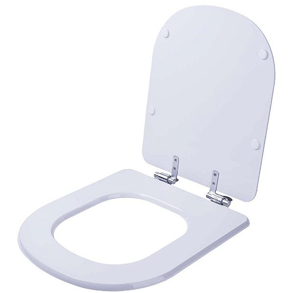 Assento Sanitário Fechamento Lento Lille Branco para vaso Sensea