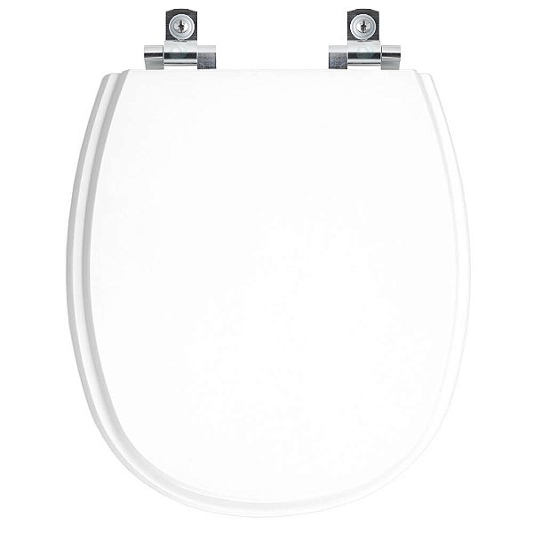 Assento Sanitário Laqueado Soft Close Alamo Branco para vaso Santa Clara 6lpf