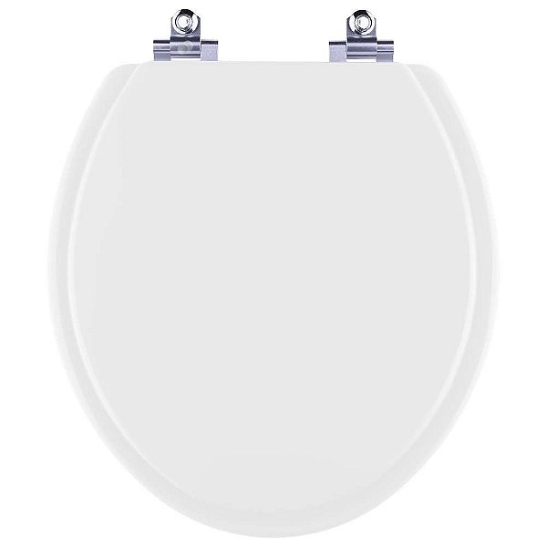 Tampa de Vaso Sanitário com Amortecedor Convencional Oval Branco para Bacia Celite